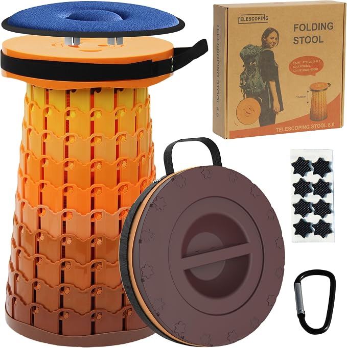 ALEVMOOM Upgraded XXL Telescoping Stool by Wemakeitbetter