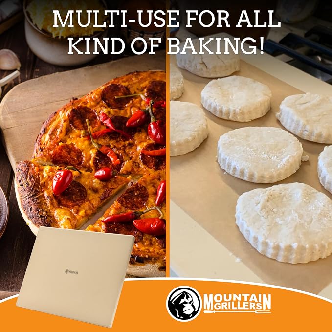 MOUNTAIN GRILLERS Pizza Stone for Oven and Grill BBQ - Image 5