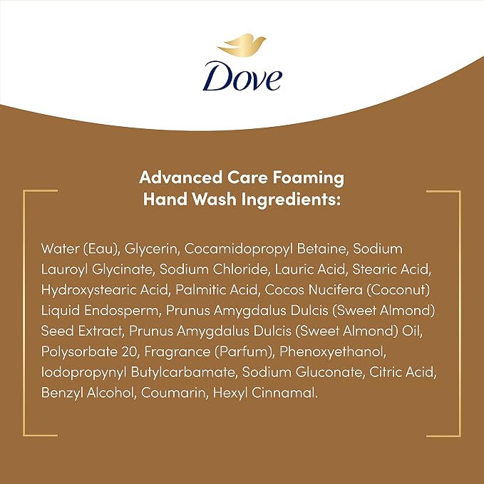 Dove Foaming Hand Wash Coconut & Almond Milk Pack of 4 Protects Skin from - Image 10