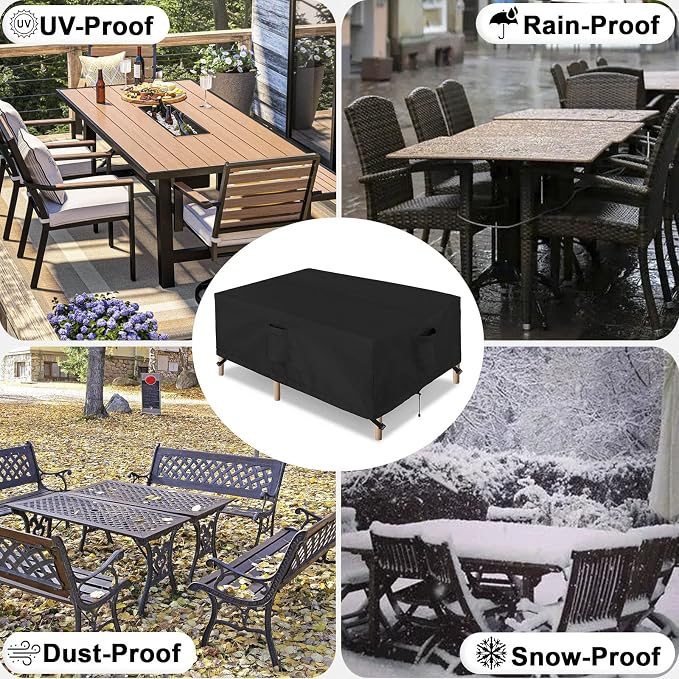 OutdoorLines Outdoor Waterproof Patio Table Furniture Set Covers - Image 7