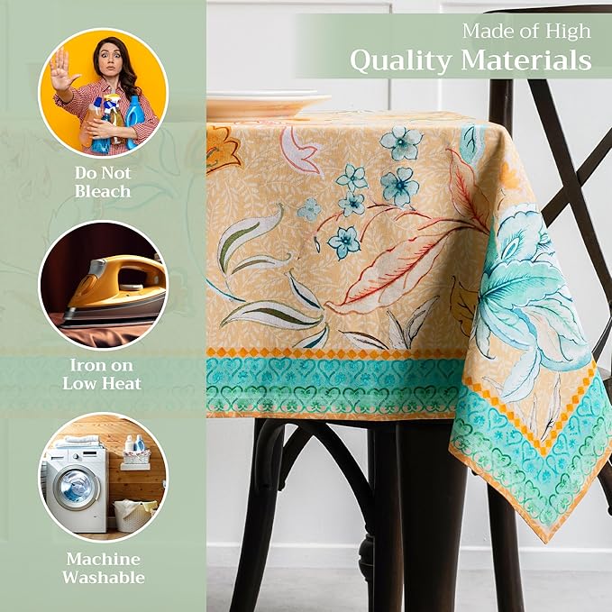 Maison d' Hermine Table Cloth Rectangle Table 100% Cotton 60 x 120 Inches - Image 3