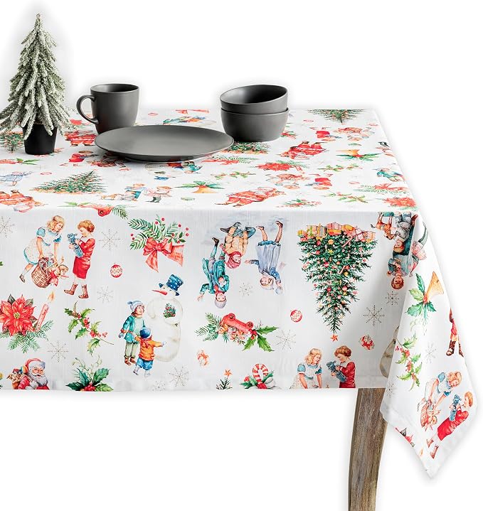 Maison d' Hermine Table Cloth Square Table 100% Cotton 60 x 60 Inches Fall by MaisondHermine