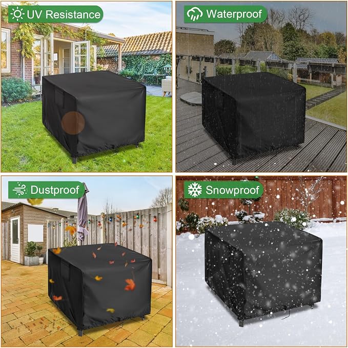 Outdoor Table Cover Square 24 inch Patio Table Cover Waterproof Patio Furniture - Image 5