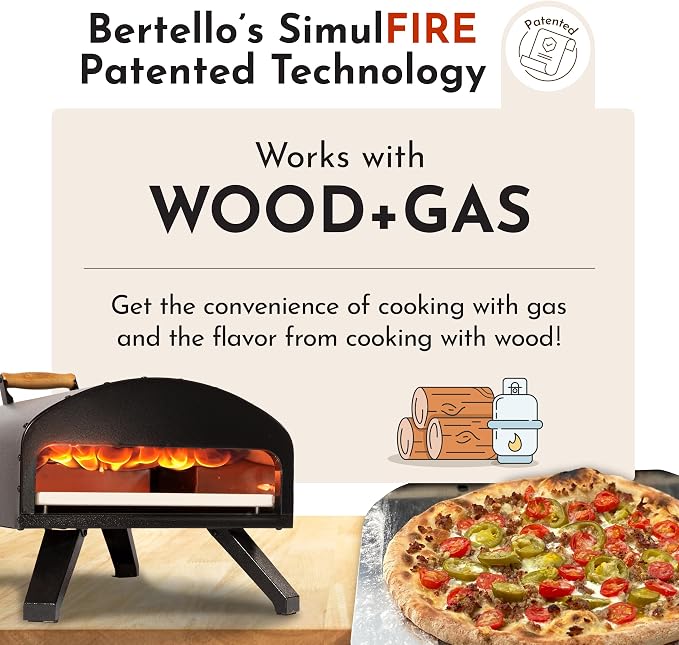 Bertello SimulFIRE Outdoor Pizza Oven Bundle - Image 2