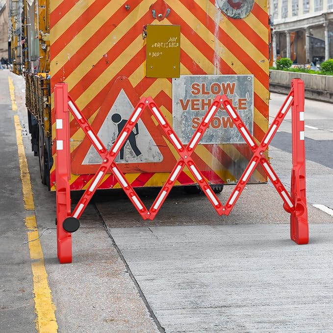 RELIANCER Expandable 7.41ft Safety Barricade, Retractable Security Barrier - Image 9