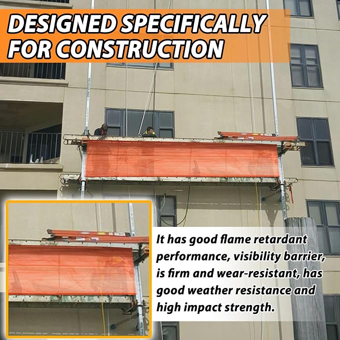 20' L x 40" W Construction Safety Debris Netting - Image 5