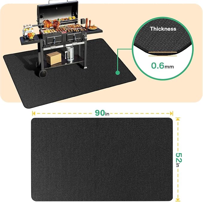 Large 90 x 52 inches Under Grill Mats - Image 6