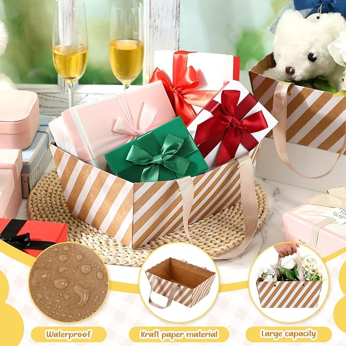 Pinkunn 48 Pcs Basket for Gifts Empty DIY Bulk Party Gift Basket Kit - Image 4