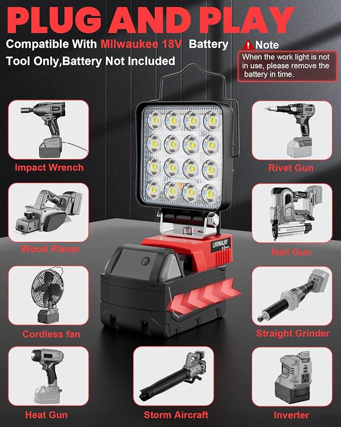 LIVOWALNY LED Work Light Compatible - Image 6