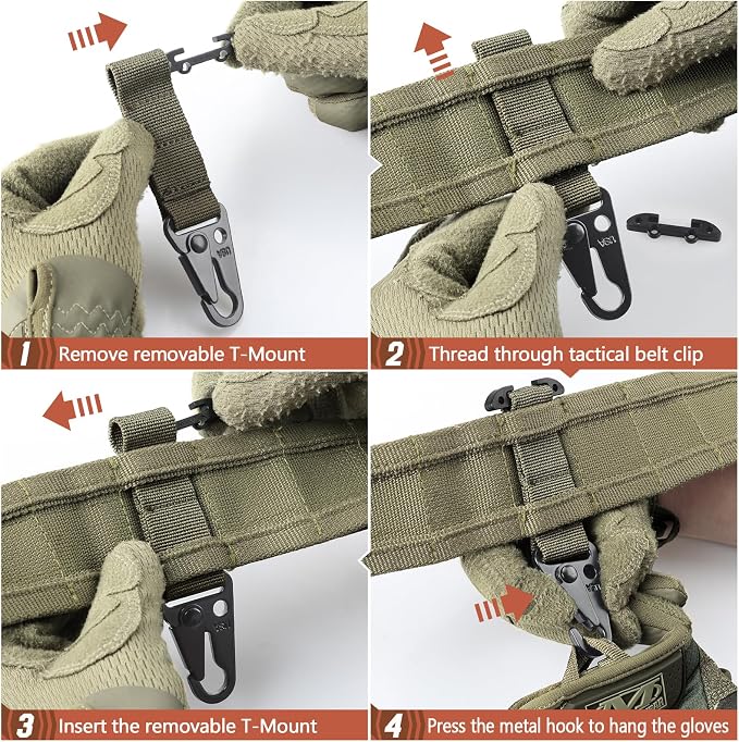 LIVANS Molle Belt Clip Key Holder Tactical Battle Belt Plate Carrier Vest - Image 2