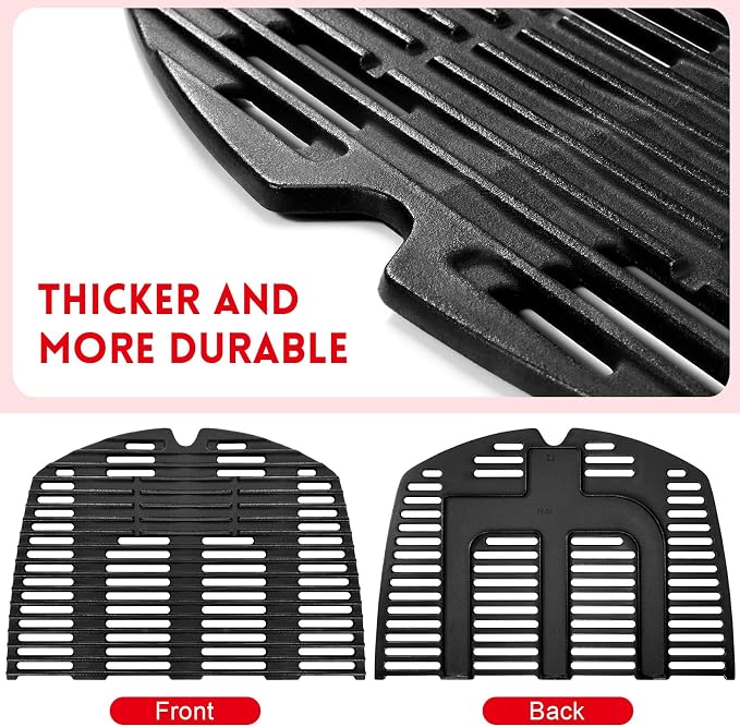 GGC 7646 7584 Grill Grates for Weber Q3200 Q320 Q300 Q3000 Q3100 Gas Grills - Image 5