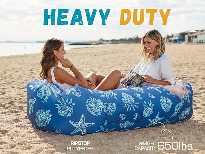 WEKAPO Inflatable Sun Lounger, Air Sofa, Waterproof and Leak-Proof, Picnics and - Image 4