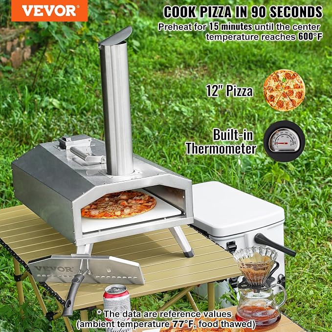 VEVOR Pizza Oven Outdoor, Portable Pizza Stove - Image 2