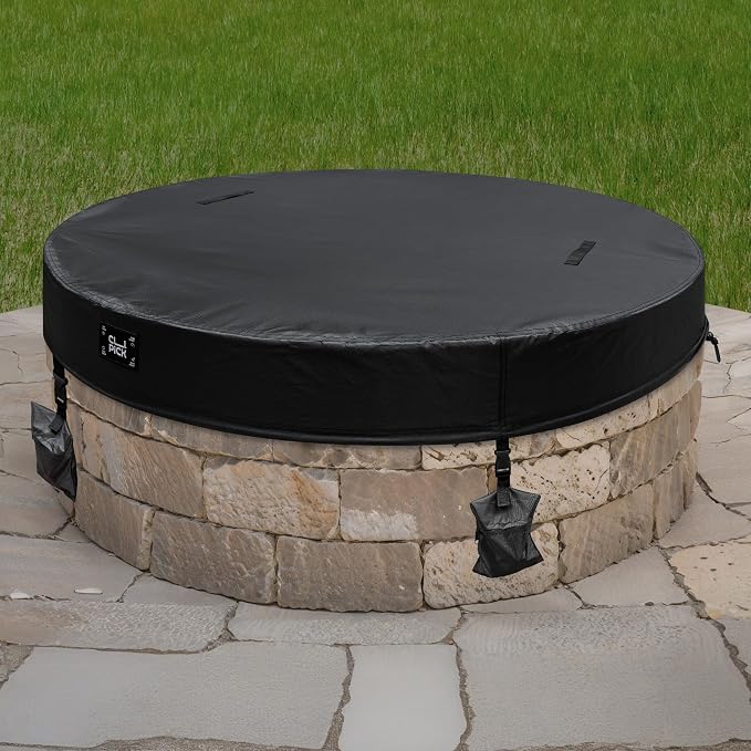 Outdoor Fire Pit Cover Round, In Ground Fire Pit Cover by CUPICK