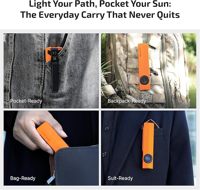 OLIGHT ArkPro EDC Flat Flashlight Rechargeable - Image 8