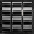Repa Market 12x12 Inch Air Vent Cover/Black Galvanized Steel Louvered Grill by RepaMarket