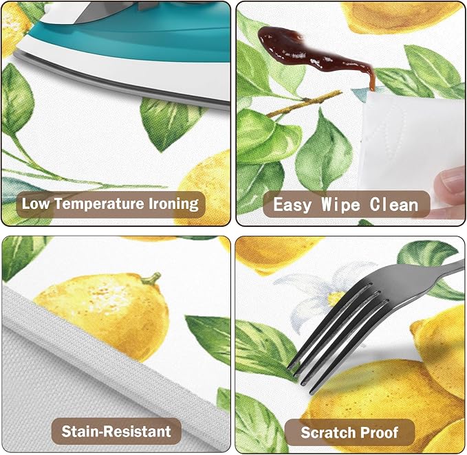Lemon Round Fitted Tablecloth - Image 5