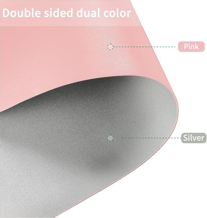 Leather Desk Mat, 1.8mm Thick, 16x60 Inch Desk Cover, Desk Protector Mat - Image 2
