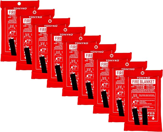 TONYKO Emergency Fire Blankets, Flame Retardant Protection and Heat Insulation by TONYKO