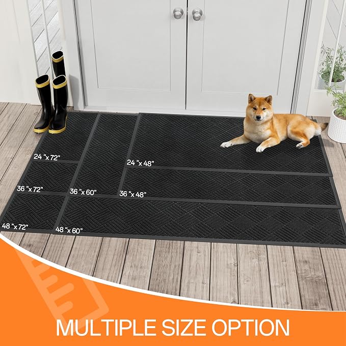 Indoor Outdoor Door Mat, 5’x 4' Doormat - Image 3