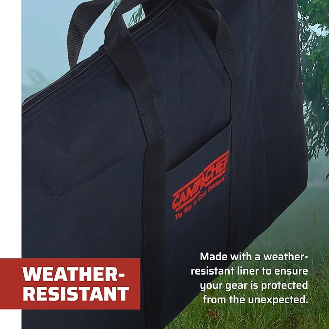 Griddle Carry Bag, Black Dura-Weave Polyester, 31 x 20 Inch