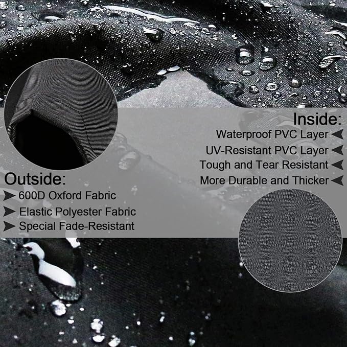 Fire Pit Cover for Solo Stove Bonfire 2.0 Cover 19.5 & 20 Inch, 600D Polyester - Image 5
