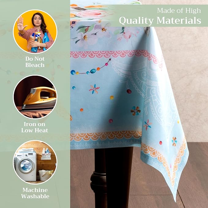 Maison d' Hermine Table Cloth Rectangle Table 100% Cotton 60 x 108 Inches - Image 3