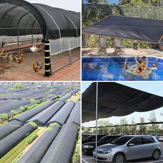 Shade Cloth, 90% Sunblock Net for Garden Patio, Shade Neting for Plants - Image 7