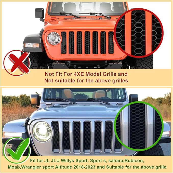 Led Grill Lights fit for 2019 2020 2021 2022 2023 Jeep Wrangler JL JLU Rubicon - Image 4