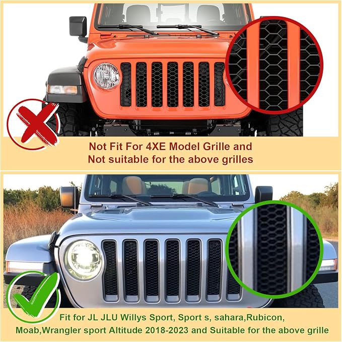 Led Grill Grille Lights fit for 2019 2020 2021 2022 2023 Jeep Wrangler JL JLU - Image 3