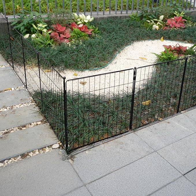 FXW Decorative Garden Fence for Yard - 24in x 59.2ft 32 Panels - Metal Fencing - Image 4