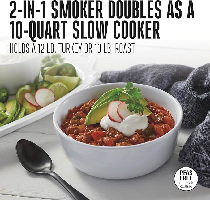 WESTON BRANDS 2-in-1 XL Programmable Slow Cooker & Electric Indoor Smoker - Image 3