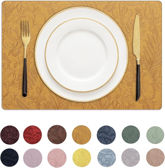 Romanstile Vinyl Placemats Set of 8-12 X 18 Inch by Romanstile