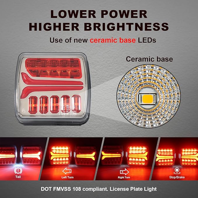 Agrieyes Wireless Trailer Lights, Magnetic LED Trailer Light Rechargeable - Image 3