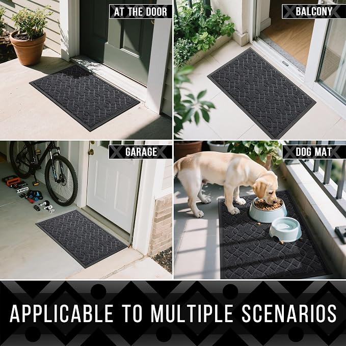 Yimobra Large Door Mat 47x24, All-Season Waterproof Doormat Outdoor Entrance - Image 6