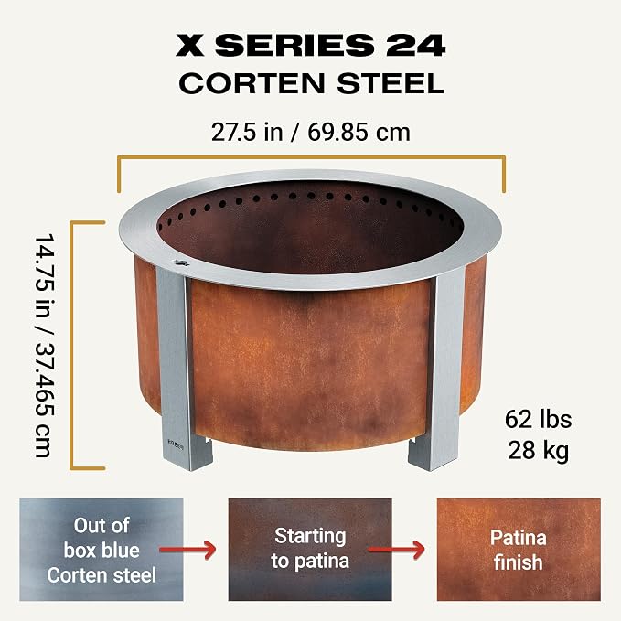 Breeo Smokeless Fire Pit | 27.5 inch Smokeless Firepit - Image 2