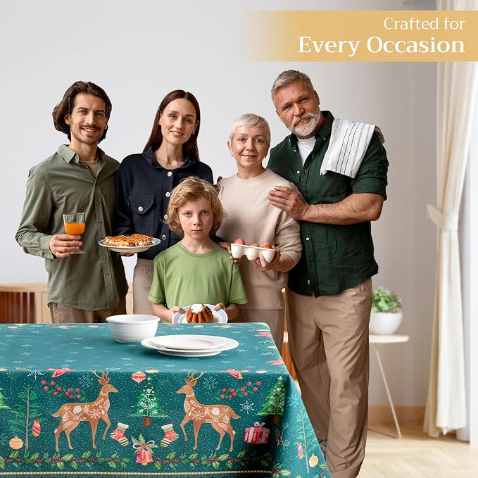 Maison d' Hermine Table Cloth Rectangle Table 100% Cotton 60 x 120 Inches Fall - Image 5