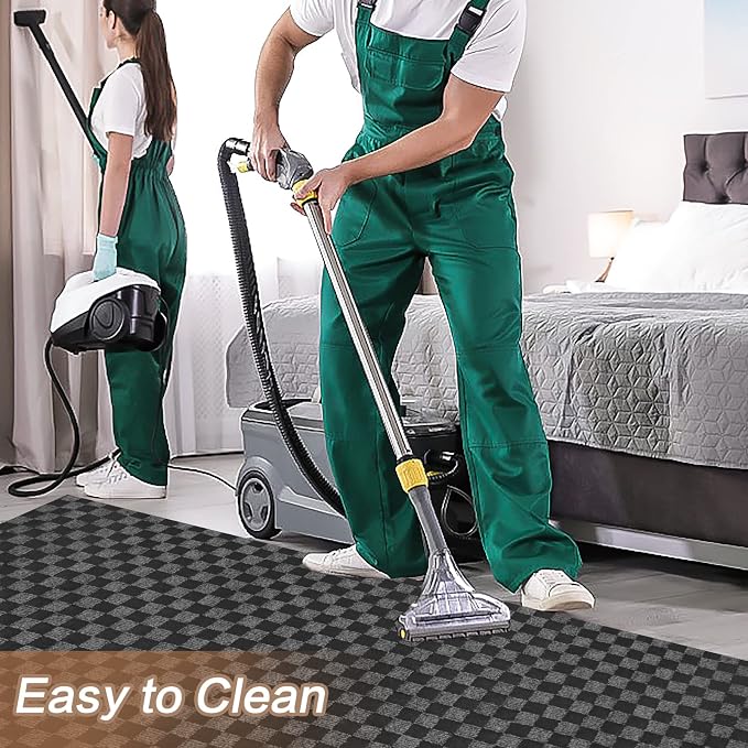 2' x 61' Runner Rugs with Rubber Backing, Indoor Outdoor Utility Carpet Runner - Image 5
