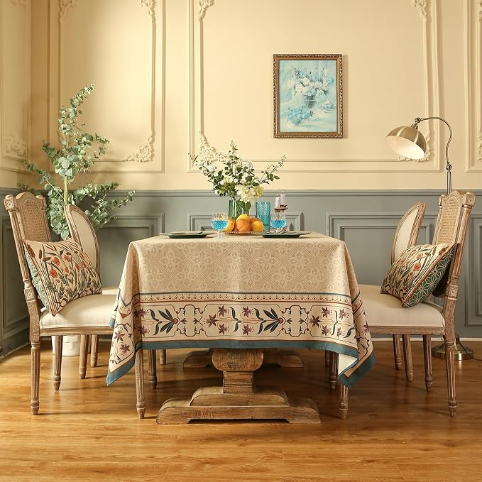 patdrea Designer French Linen Long Tablecloth - Image 2