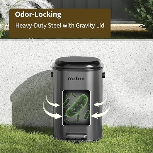 MRBIN Stainless Steel Dog Poop Trash Can - Image 3