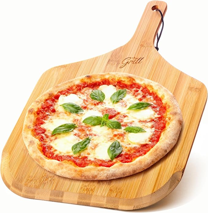 HANS GRILL Wooden Pizza Peel 12 Inch by HansGrill