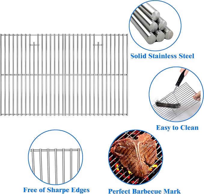 17" Cooking Grates for Home Depot Nexgrill 720-0830H, 17 Inches Stainless Steel - Image 3