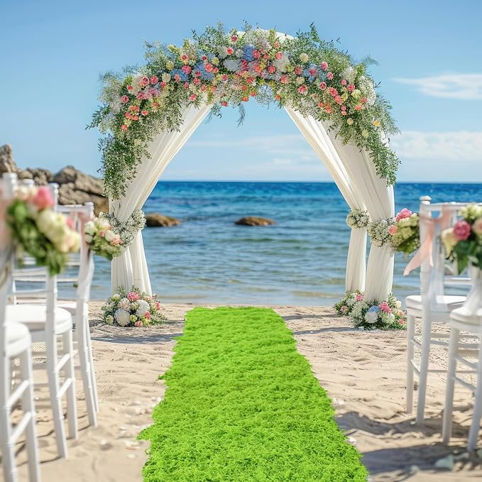 Zeyune 2 Pcs Fake Moss Table Runner - Image 7