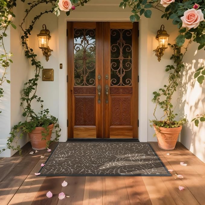 Yimobra Extra Large Door Mat 60x36, Waterproof Sturdy Outdoor Mats - Image 3