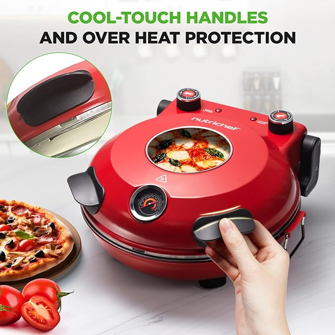NutriChef Electric Pizza Oven | 1200W Countertop Pizza Maker - Image 3