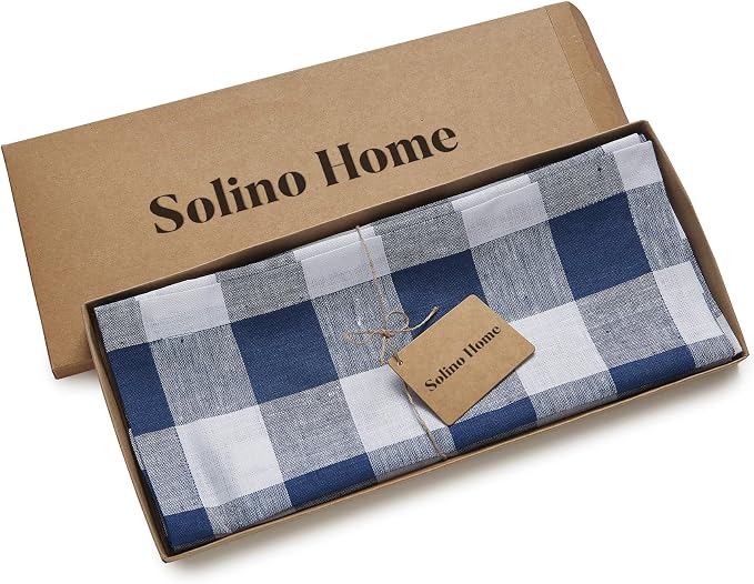 Solino Home Linen Checkered Table Runner 36 Inches - Image 5