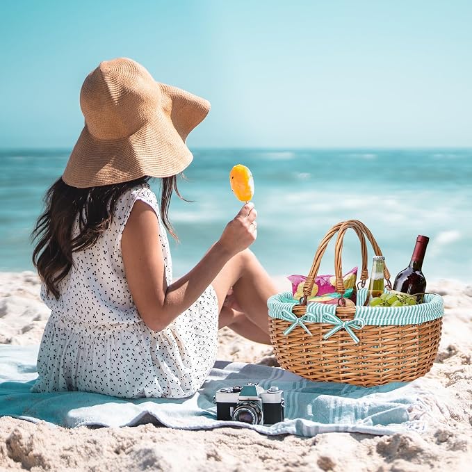 G GOOD GAIN Oval Picnic Basket - Image 7