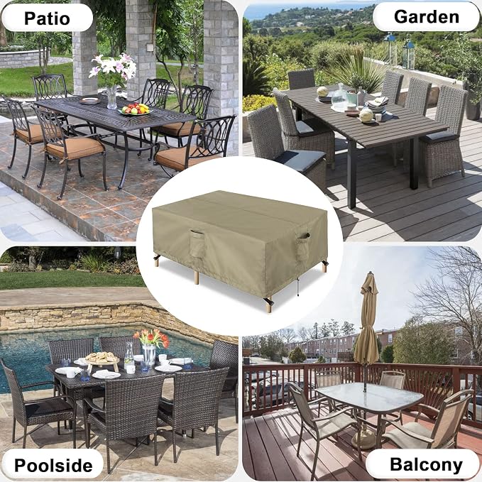 OutdoorLines Outdoor Waterproof Patio Table Furniture Set Covers - Image 8