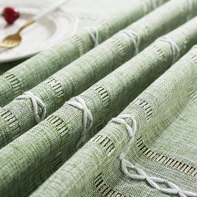 Chassic 54 x 72 inches Farmhouse Style Linen tablecloths, Wrinkle Resistant - Image 6