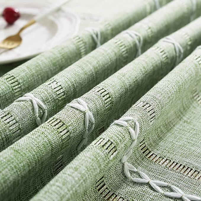 Chassic 60 x 104 inches Farmhouse Style Linen tablecloths, Wrinkle Resistant - Image 6